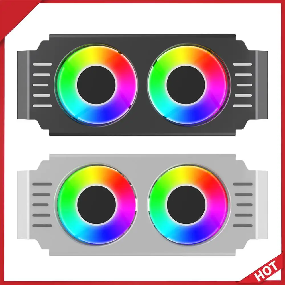 

Вентилятор охлаждения оперативной памяти (RAM) 4-контактный PWM/5V 3-контактный ARGB, радиатор для ПК, 1000-4500+ об/мин, с двумя 120-мм вентиляторами для DDR4 DDR5