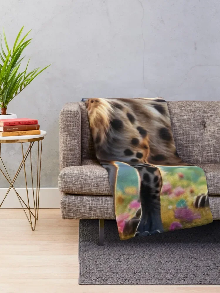 hyena Throw Blanket anime Decorative Sofa Decorative Sofas Blankets