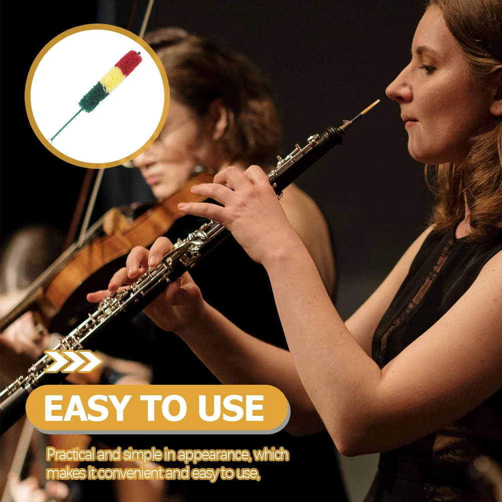 

Clarinet Cleaning Accessory Strong Metal Shaft Soft Nylon Bristles Effective Cleaning Clarinet Maintenance Care Supply
