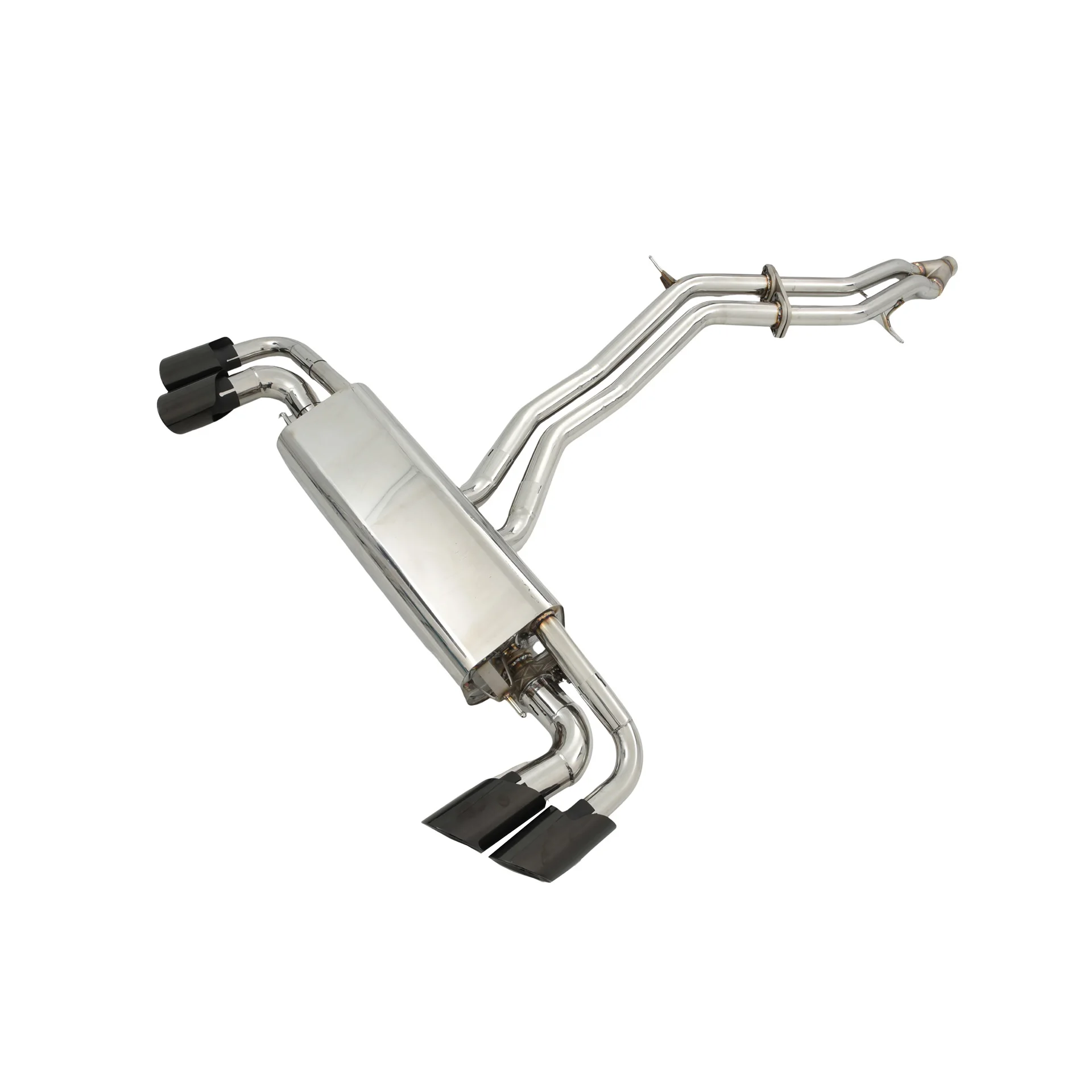 YT Stainless Steel Valvetronic Full Catback Exhaust System With Muffler Pipe And Exhaust Downpipe For Porsche Cayenne E3 9Y0