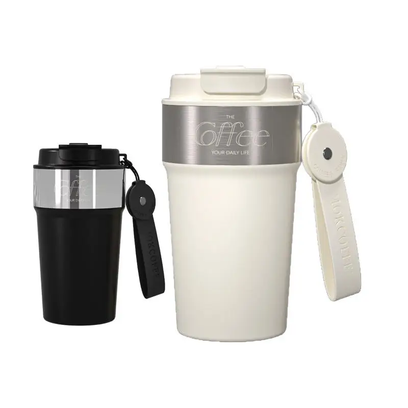 

Кофейная чашка 500 мл, уличная чашка из нержавеющей стали с двойными стенками, герметичная вакуумная технология, дорожная кружка