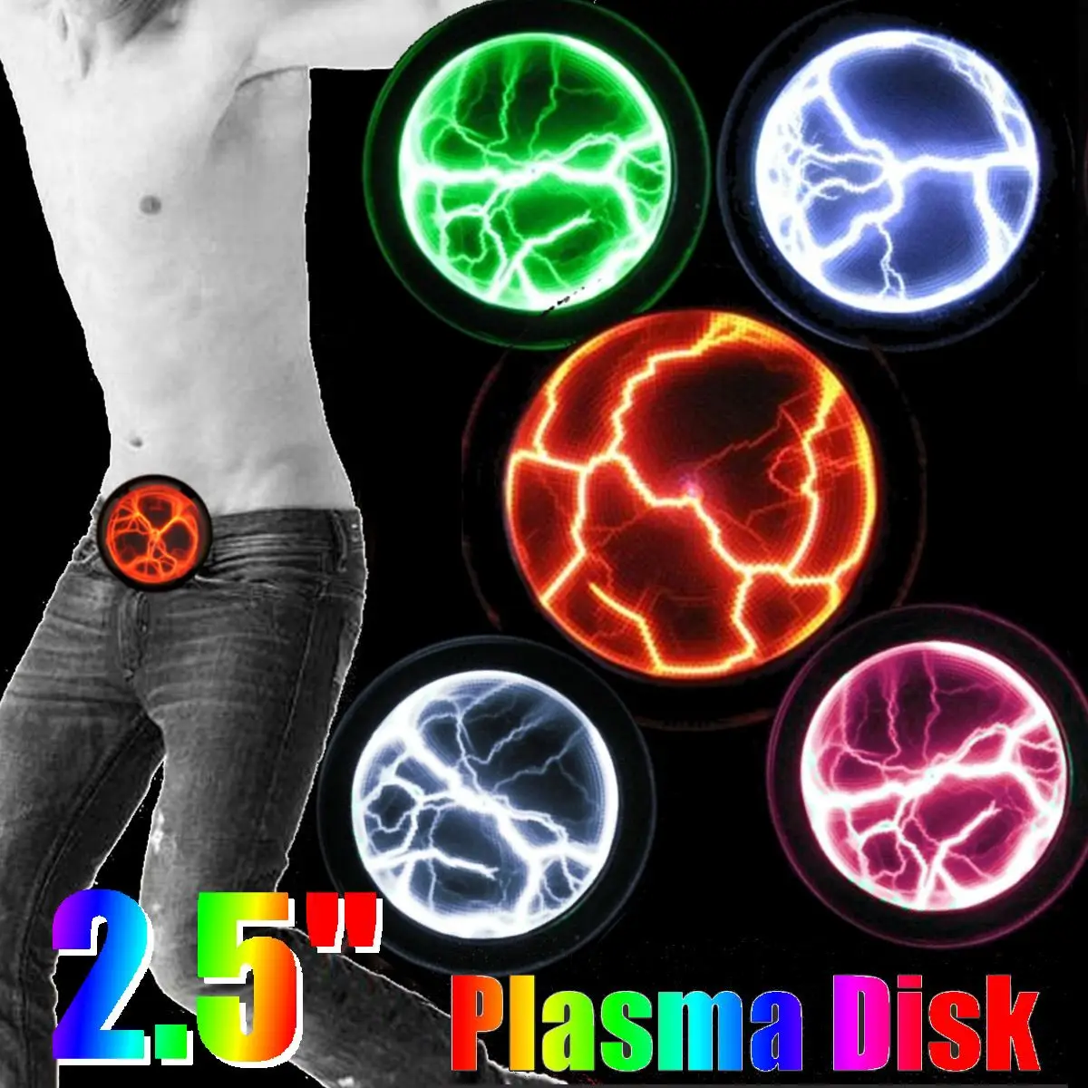 Color plasma disc fancy mini pocket plasma disc sensor lighting board home disco party decoration PVC and glass performance