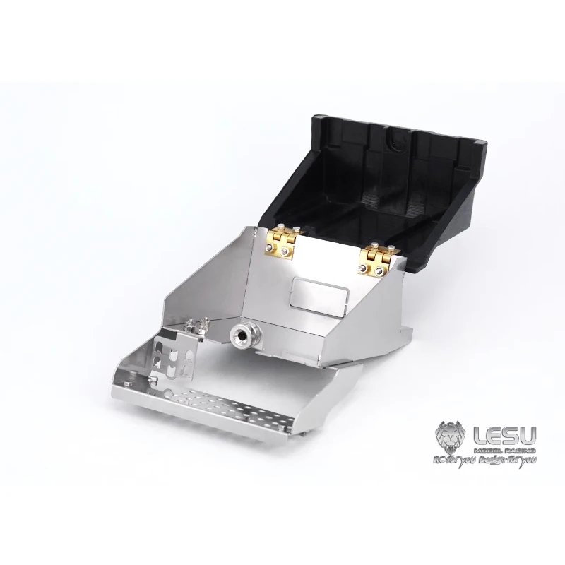LESU 金属バッテリーボックス プレート付き Tamiyay 1/14 RC トラクター トラック 油圧ダンパー 電気自動車 Th08734-Smt3