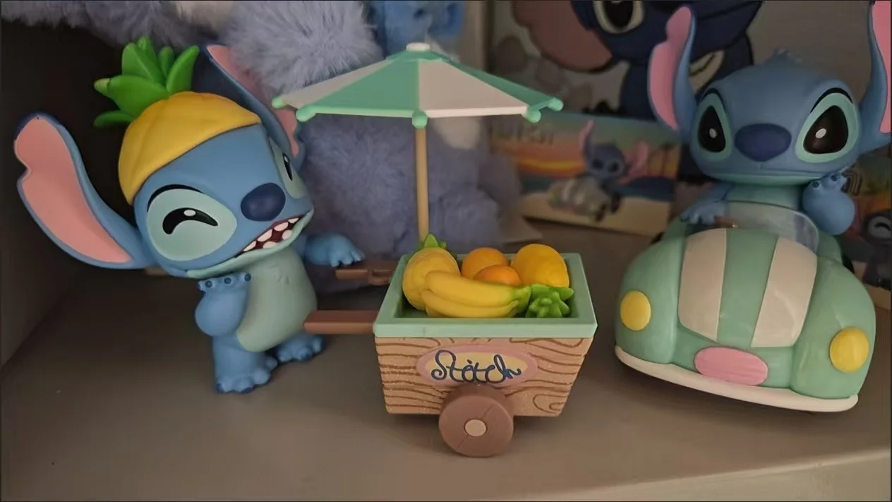 Kawaii Stitch Alien Blind Box Figura da collezione Peluche Simpatico arredamento da scrivania Regalo a sorpresa per la festa di compleanno Fan di Lilo e Stitch