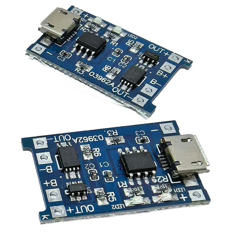 5/10pcs Type-c Micro Mini USB 5V 1A 18650 TP4056 Lithium Battery Charger Module Charging Board With Protection Dual Functions 1A