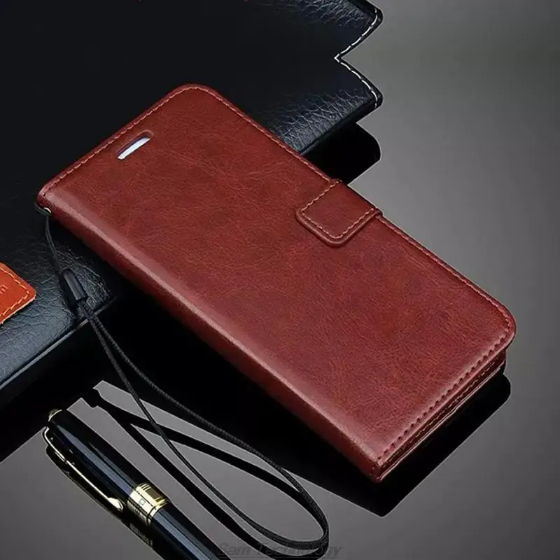 Card Holder Leather Case for Xiaomi Mi A2 lite / Xiaomi A2 lite Flip Cover Retro Wallet Phone Case Business Fundas Coque