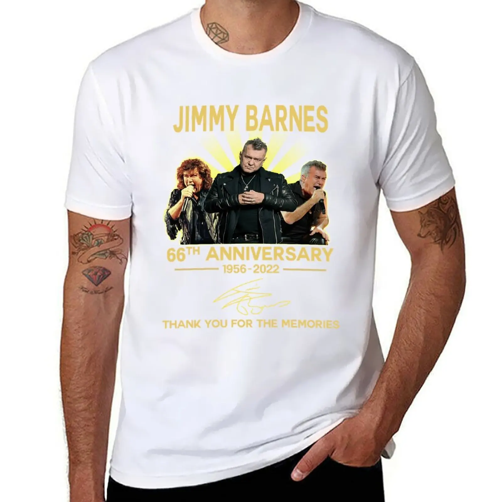 

Needed Gifts Thank You For The Memories 66Th Anniversary Jimmy Barnes Graphic For Fans T-Shirt anime tshirt T-Shirt