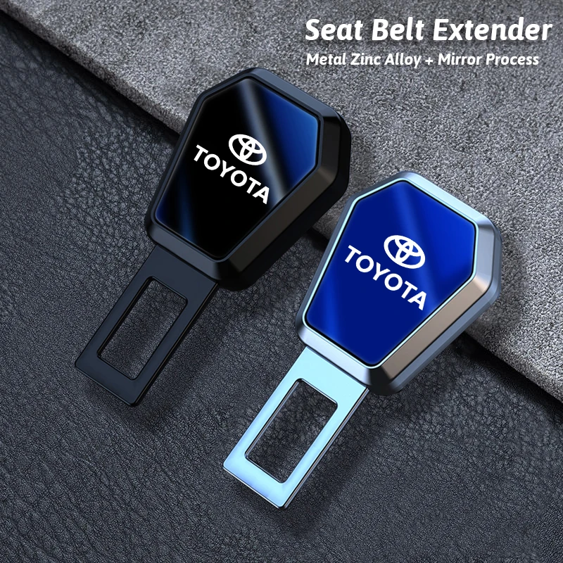 Car Seat Belt Extender Lock Adjustable Buckle Accessories For Toyota Corolla Yaris Aygo Prius CHR Camry Auris Avensis Land