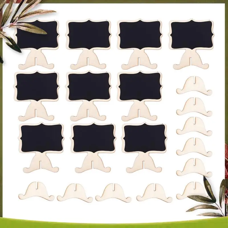 ABDW-50 Pcs Mini Wooden Small Wedding Blackboard Message Table Number Chalkboard