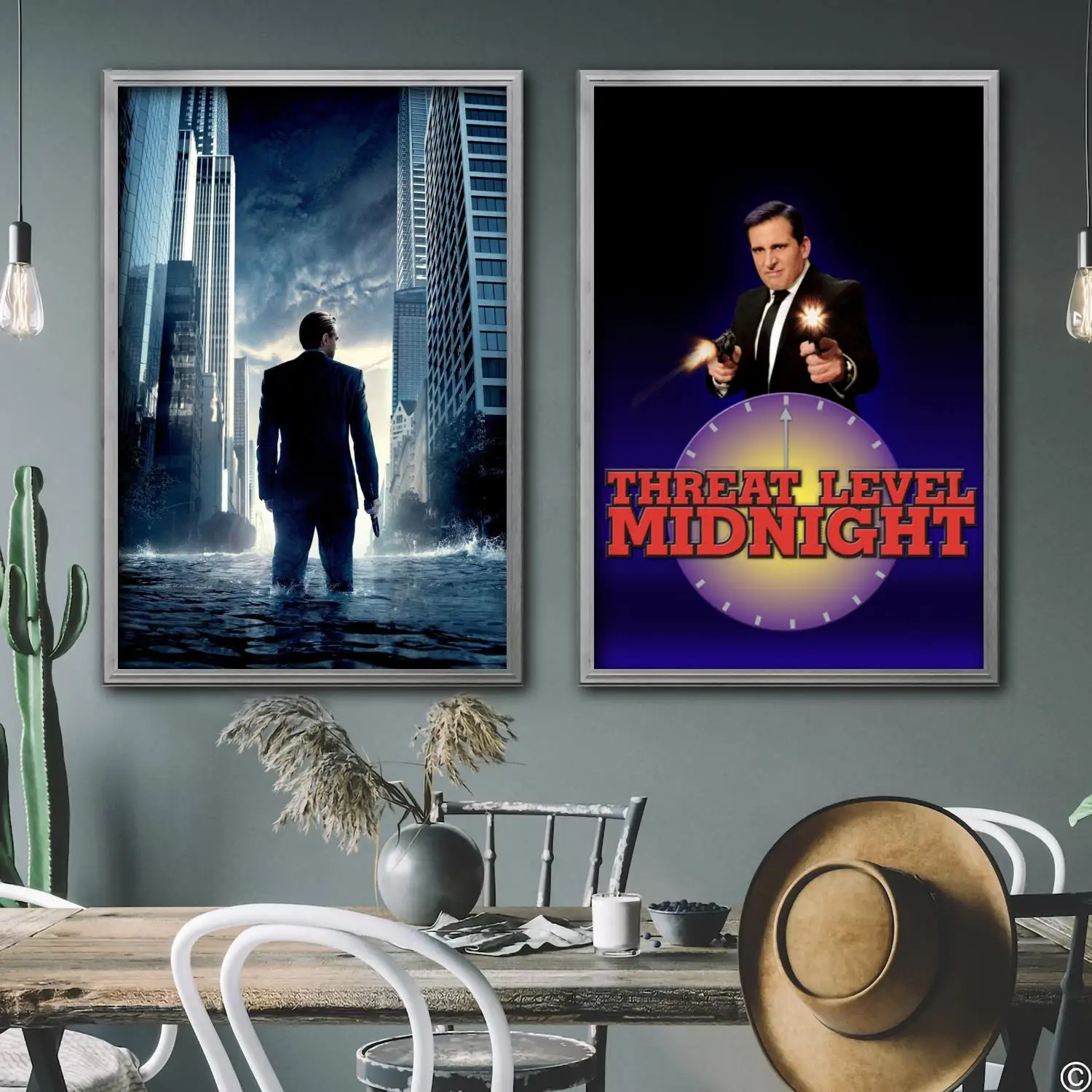 

Threat Level Midnight Movie Decorative Canvas Posters Room Bar Cafe Decor Gift Print Art Wall Paintings