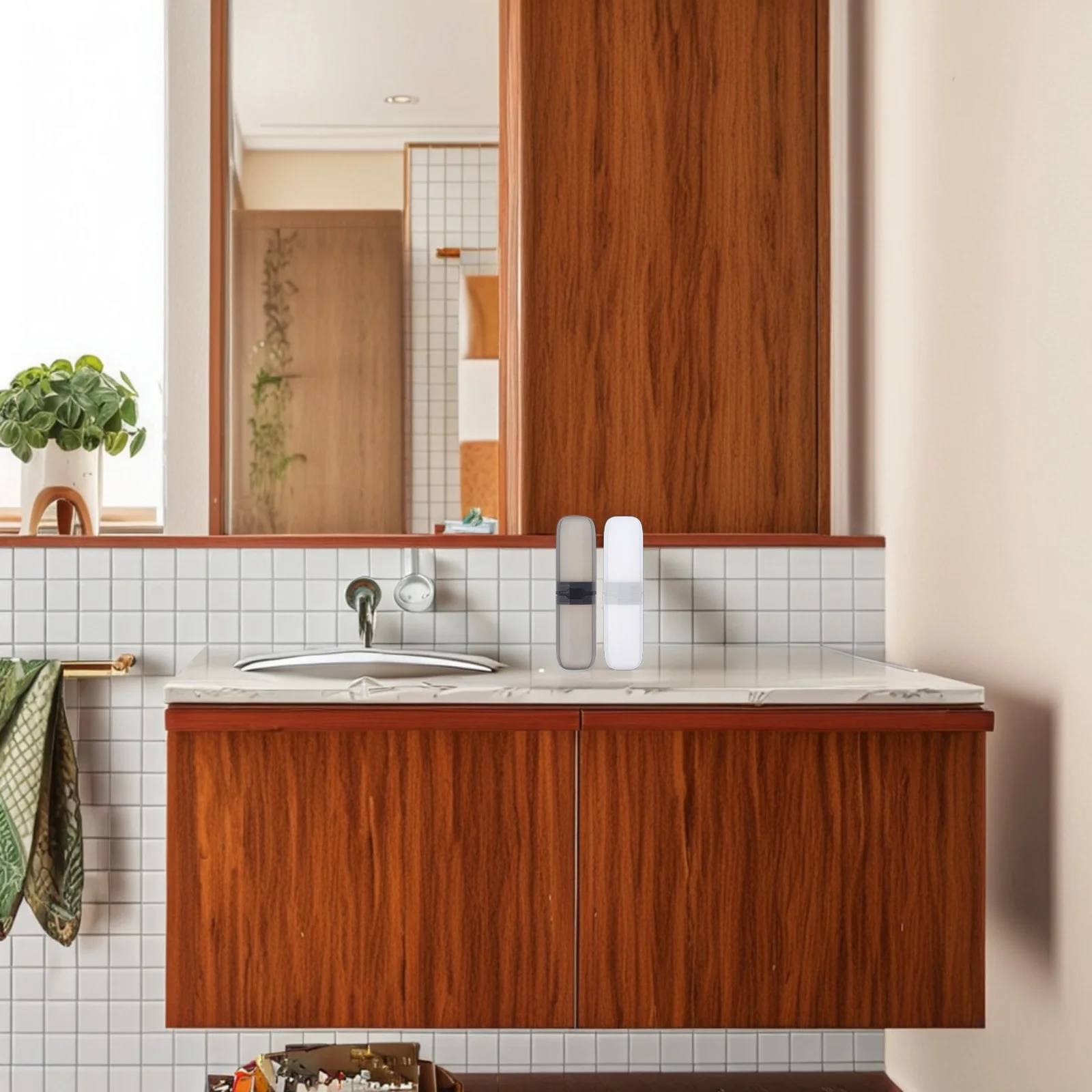 2 قطعة حالة المحمولة المدمجة السفر فرشاة الأسنان صندوق قوي Pp مقاوم للماء ختم للمشي التخييم فرشاة الأسنان تخزين حامل البلاستيك #1