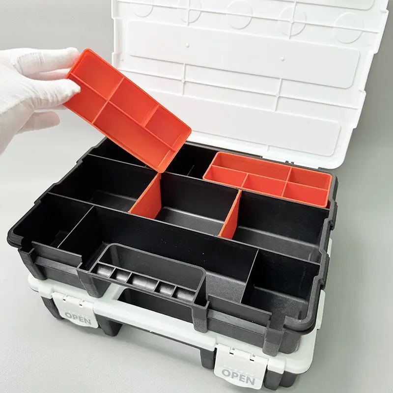 Multi-grid Parts Box Wall-mounted Screw Classification Component Box Tool Case electronic components multi-grid Storage ToolBox