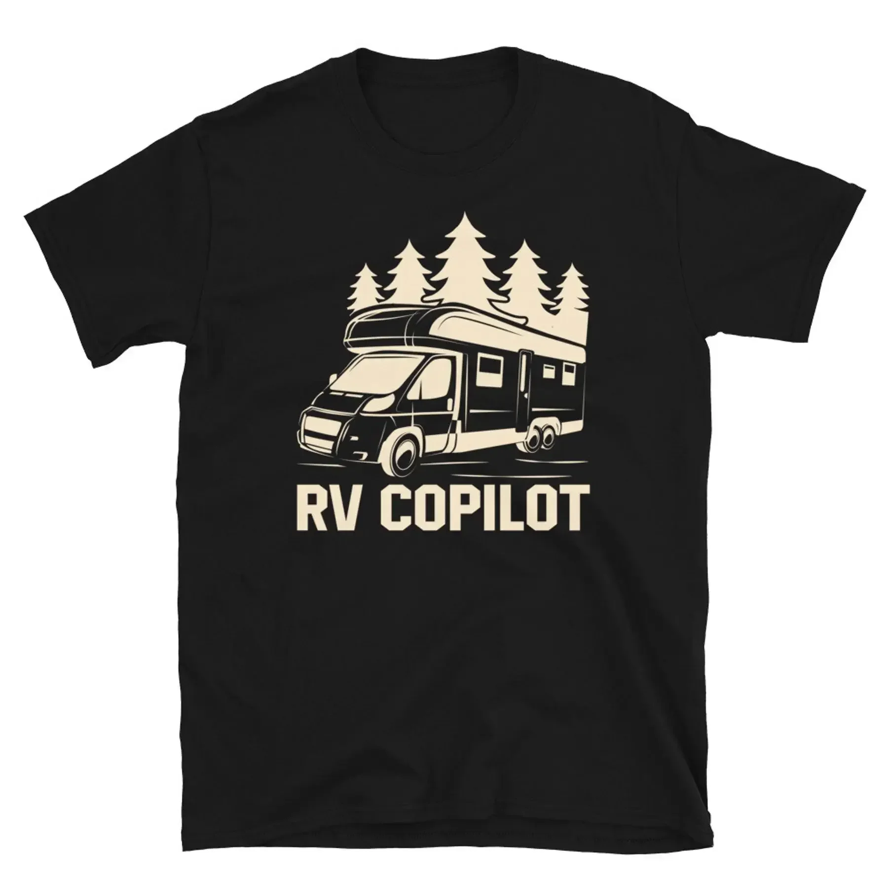 RV Copilot Summer Vacation Adventure Camping Outdoor Short Sleeve Unisex T Shirt