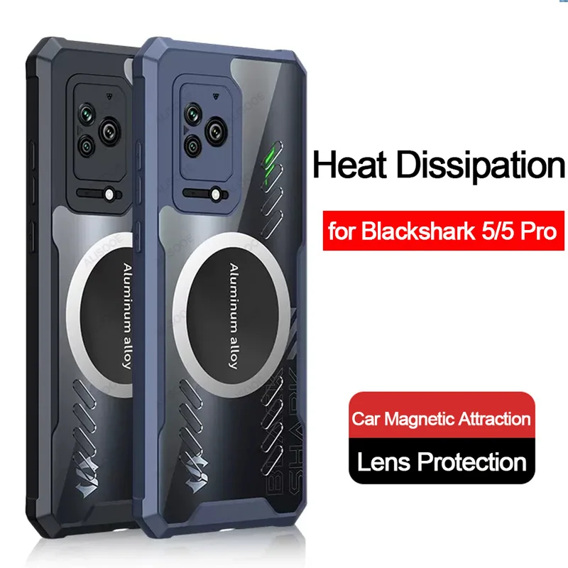 For Black Shark 5 Pro 4 4S Pro 5RS Case HD Transparent Heat Dissipation Protection Cover for BlackShark 5 Pro 4 4S Pro Case
