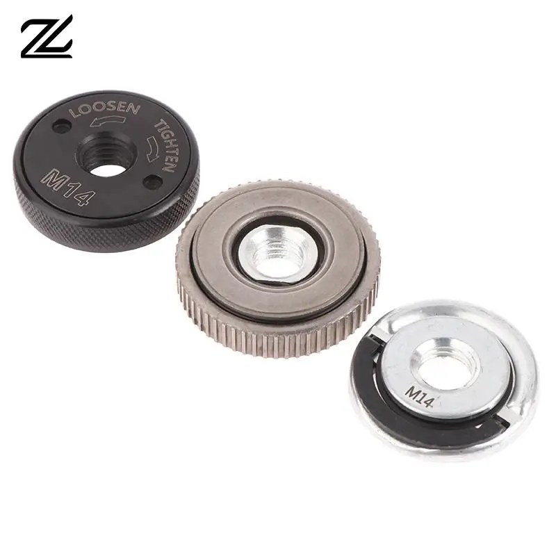 M14 Thread Angle Grinder Self-Locking Pressing Plate Angle Grinder Quick Release Flange Nut Power Chuck For Diamond Cutting Disk