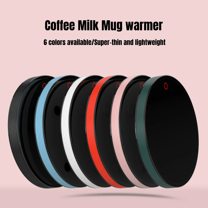 New Cup Heater Mini Portable Heating Coaster Keep Milk Drinks Water Warm 2 Gear Temperature For Home Office Coffee Mug Warmer