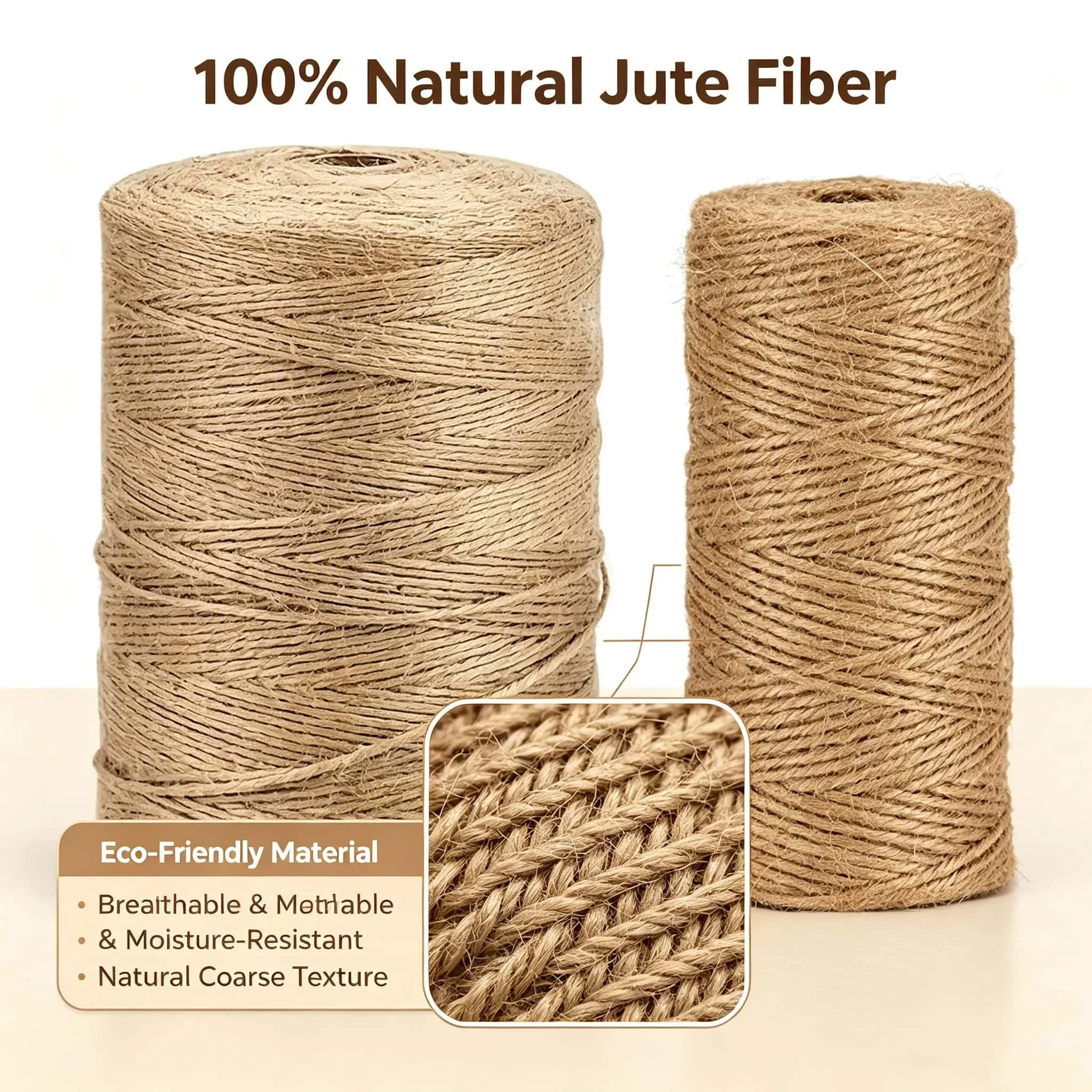 Ficelle de jute naturelle 1mm - Natural Florist Supply avis et prix