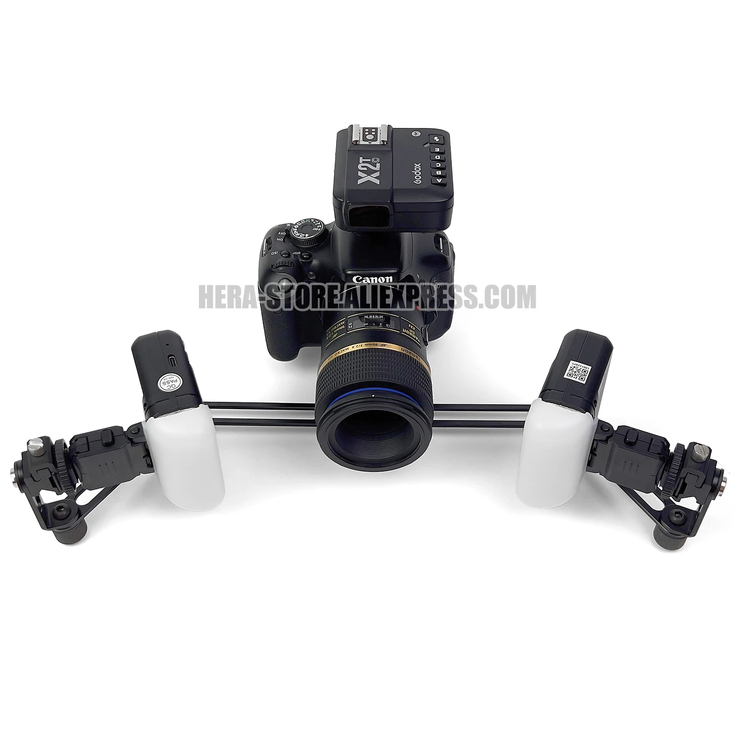Godox MF12 Orale Makro-Fotohalterung, Doppelkopf-Kaltschuh-Blitzring für Zähne, ästhetisch, vollständiger Gebiss, maxillofacial-Fotografie – Detail 5
