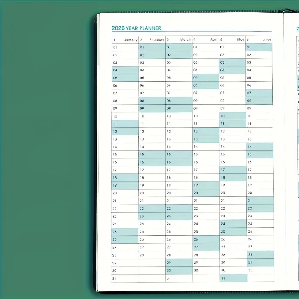 2026 Daily Planner (400 Pages) – Wipe-Clean One Page Per Day Calendar Log for Time Management & Self-Discipline, Office Use