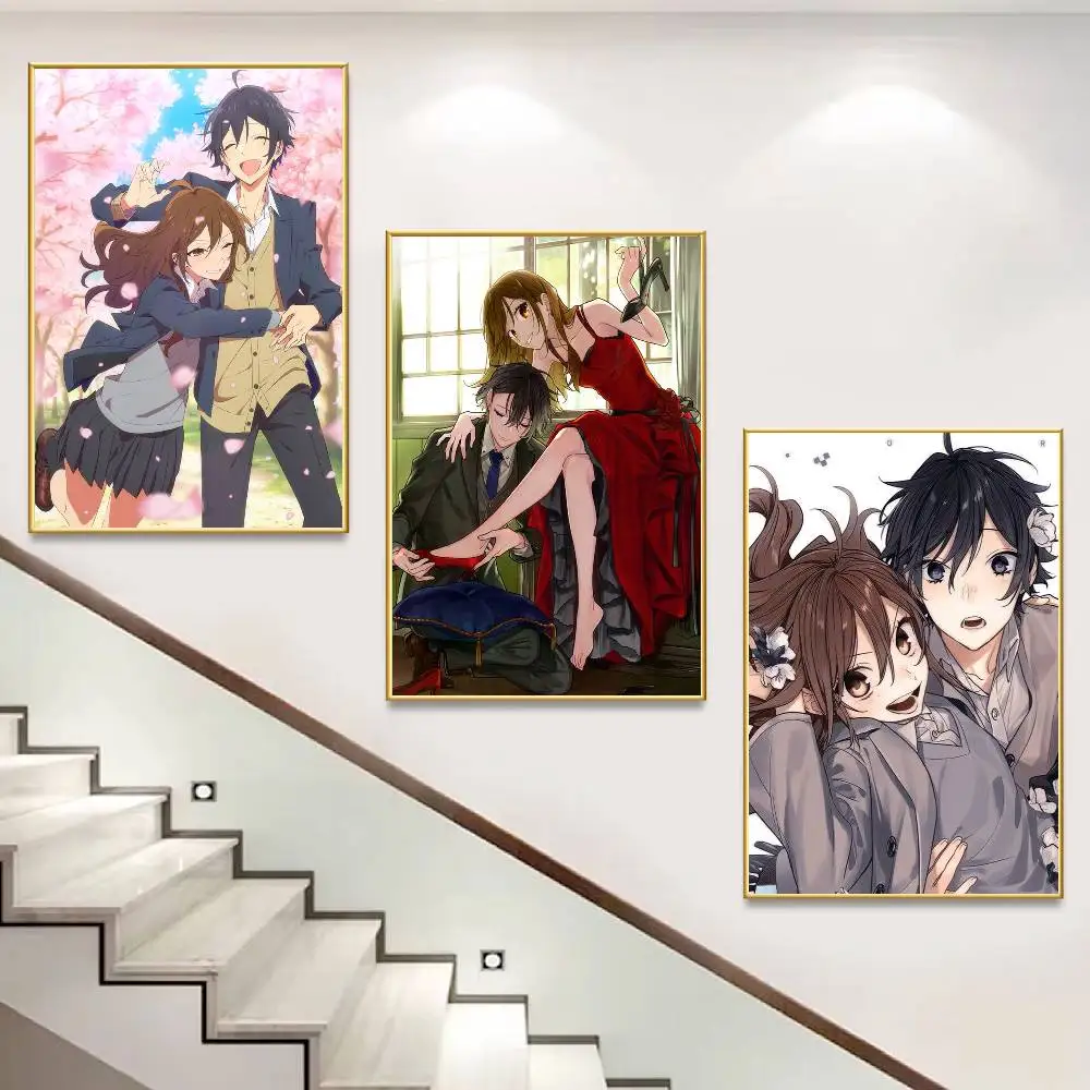 Hori and Miyamura from Horimiya Poster Versatile HD Waterproof Wall Art Self-Adhesive Decor for Any Space Ideal Gift