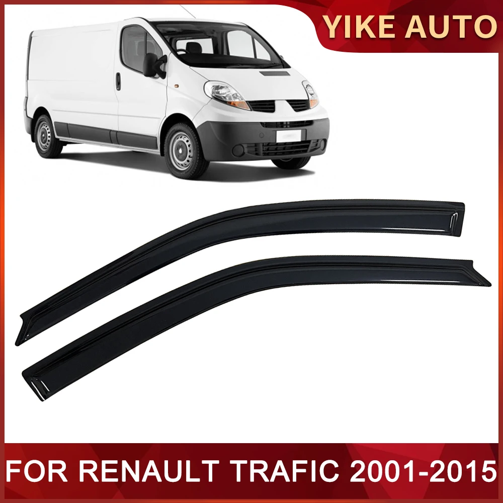 

Window Visor for RENAULT TRAFIC X83 2001-2015 Weathershied Door Visor Wind Sun Rain Guards Side Window Wind Deflectors Auto Part