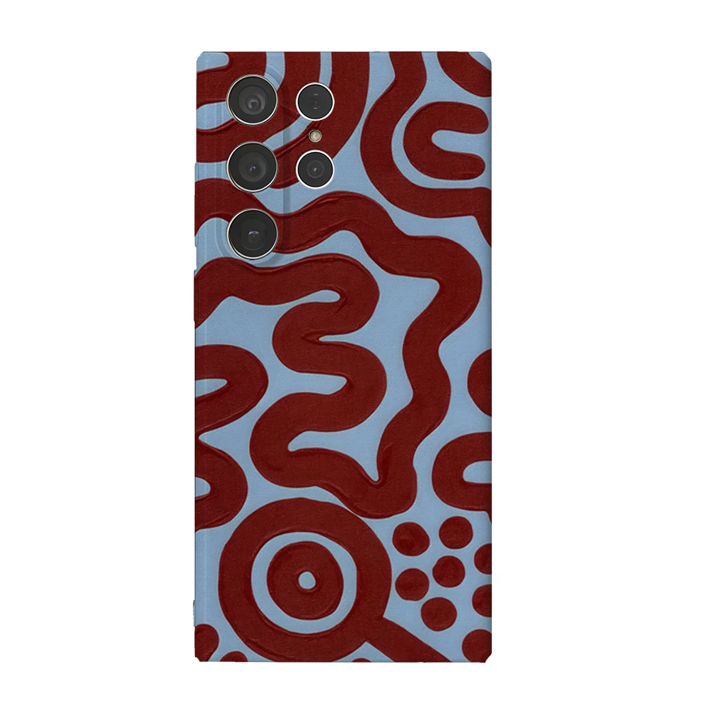 ANKA NARDURNA Handyhülle für Samsung Galaxy S25 S24 S23 Ultra Plus A35 A55 Glossy HD Hard Cover Film Shell
