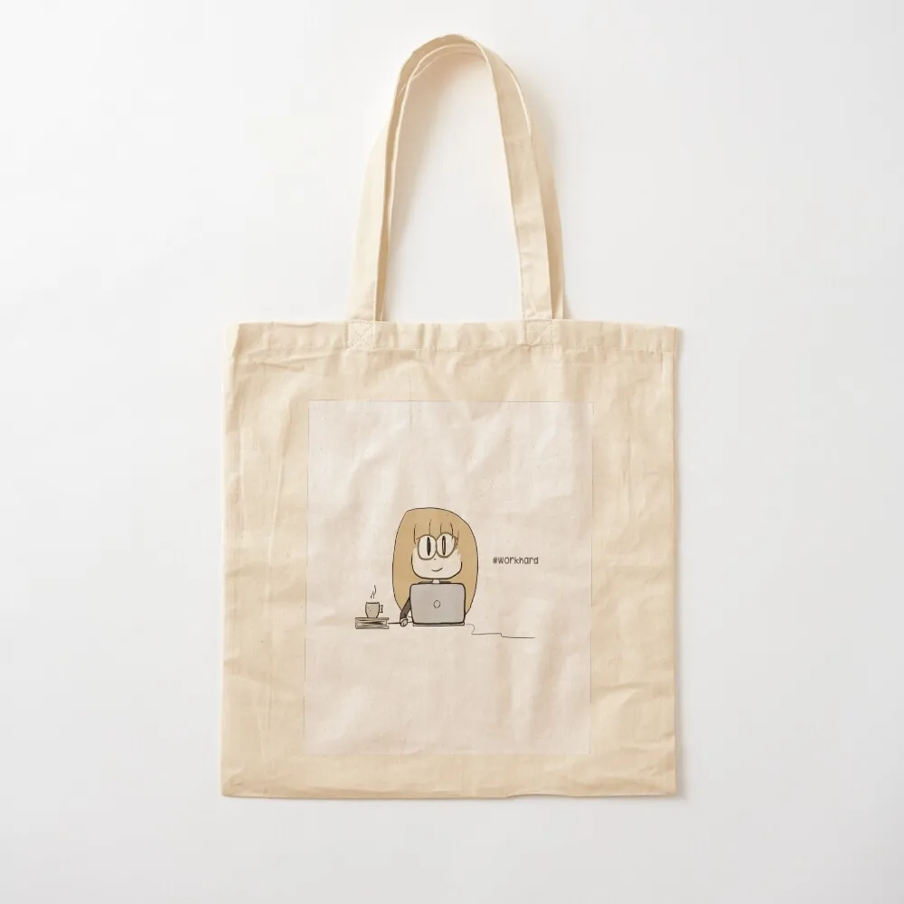Workhard Tote Bag custom canvas bag Beach bag Women's shopper