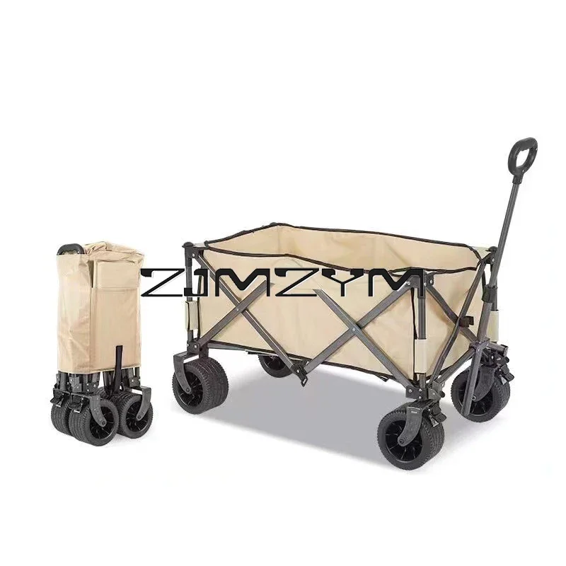 10Inch Outdoor Camping Trolley Portable Camping Folding Storage Cart For Outdoor Camping Supplies