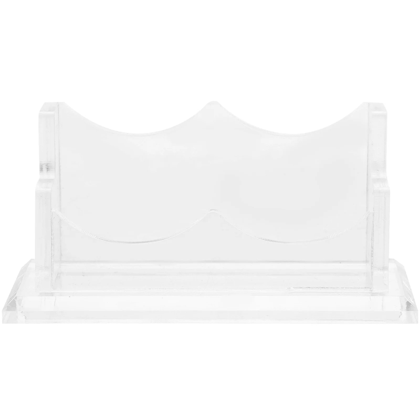 

Clear Acrylic Business Card Holder Organizer Sturdy Desktop Stand Multi-Function Cards Display Rack Practical Storage Box