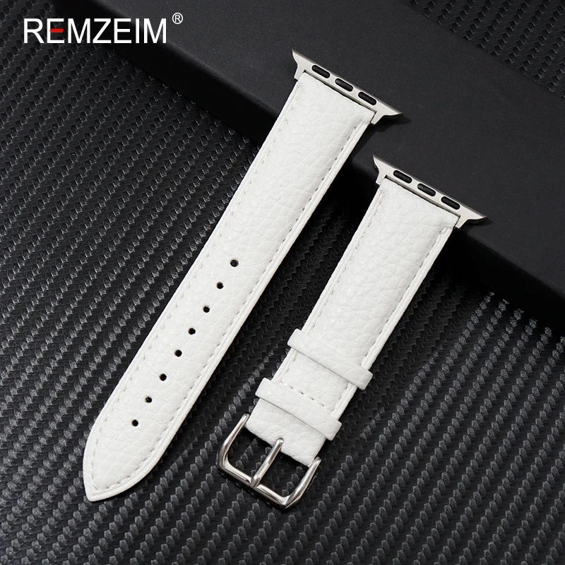 Leather Strap for Apple Watch Band 44mm 45mm 49mm 41mm 40mm Accessorie Wristband Correa Bracelet IWatch Series 5 6 SE 7 8 Ultra