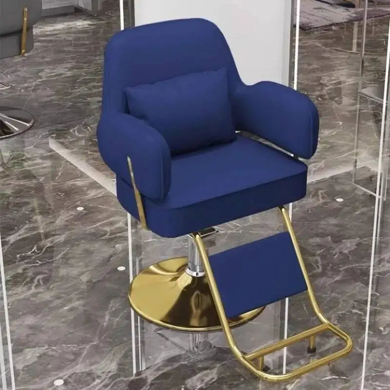 معدات كراسي صالون الحلاقة المستديرة الفاخرة لتصفيف الحلاقة Sillones Para Barbería Parкomhaarska Teleška كرسي صالون الحلاقة Cadeira #6