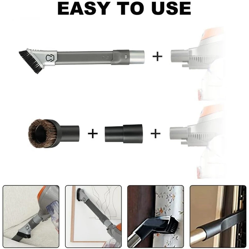 AC66 Vacuum Attachments Crevice Tool Duster Brush for Shark Rocket Lift Away NV680 NV752 NV800 HV300 NV650 NV803