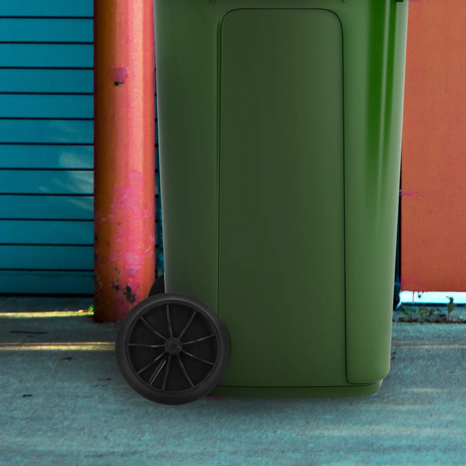 

2Pcs Trash Can Wheels Plastic Heavy Duty Replacement Garbage Bin Wheeled Casters for Trash Can Repair Accessories