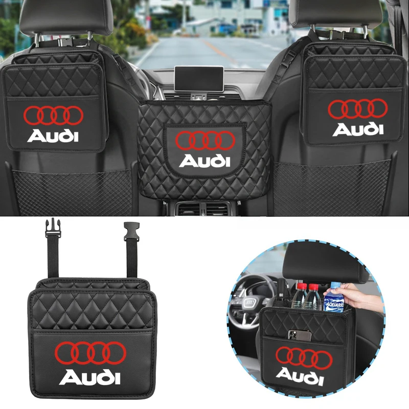 Car Seat Backrest Storage Stowing Tidying Pocket For Audi Sline A1 A3 A4 A5 A6 A7 A8 B8 B9 B6 C6 Q2 Q3 Q5 Q7 Q8 TT S3 S4 S7 S8 