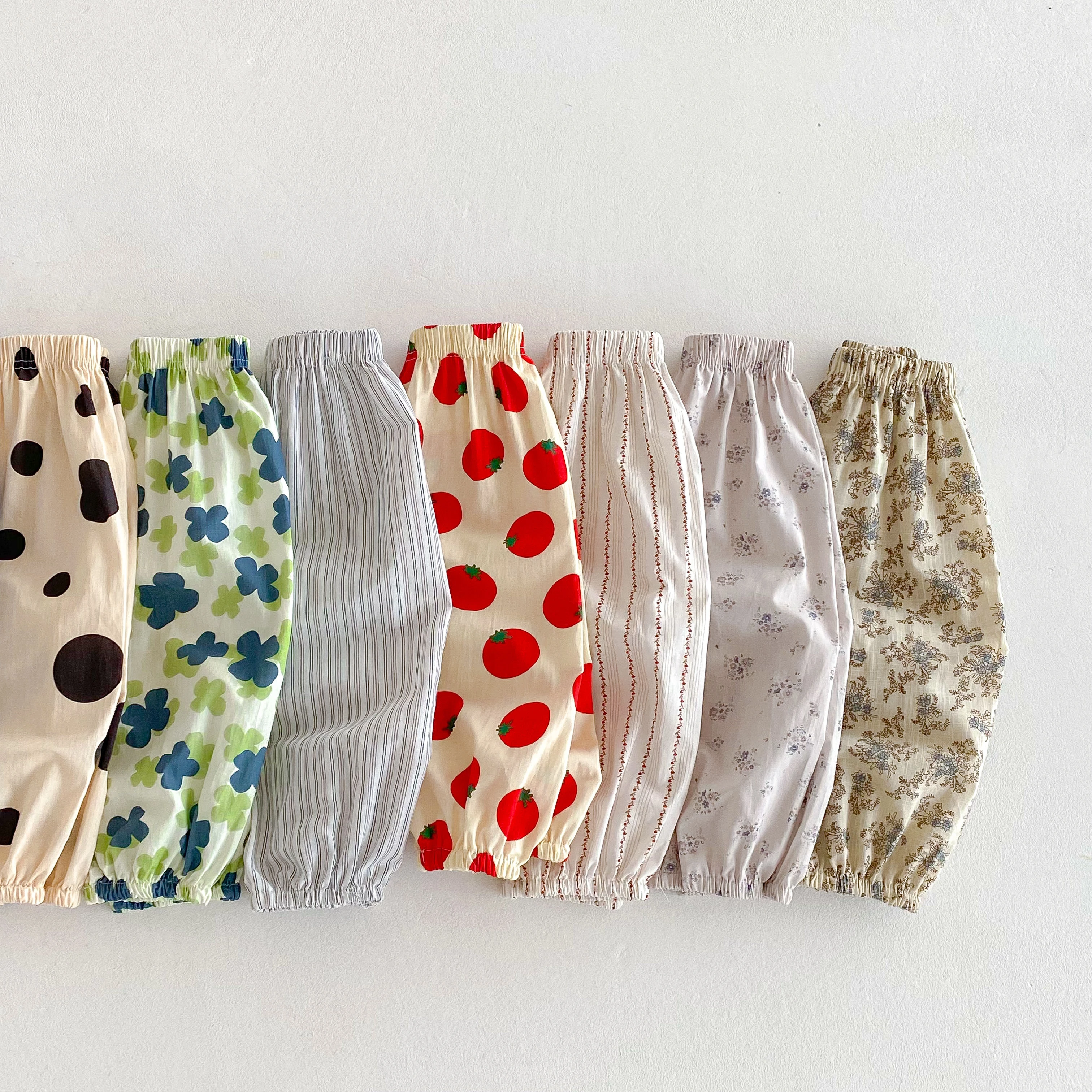 Casual Loose Trousers Full Print Pants Outer Wear New Design Pants Boys And Girls Lovely Versatile Trousers  Summer Clothes
