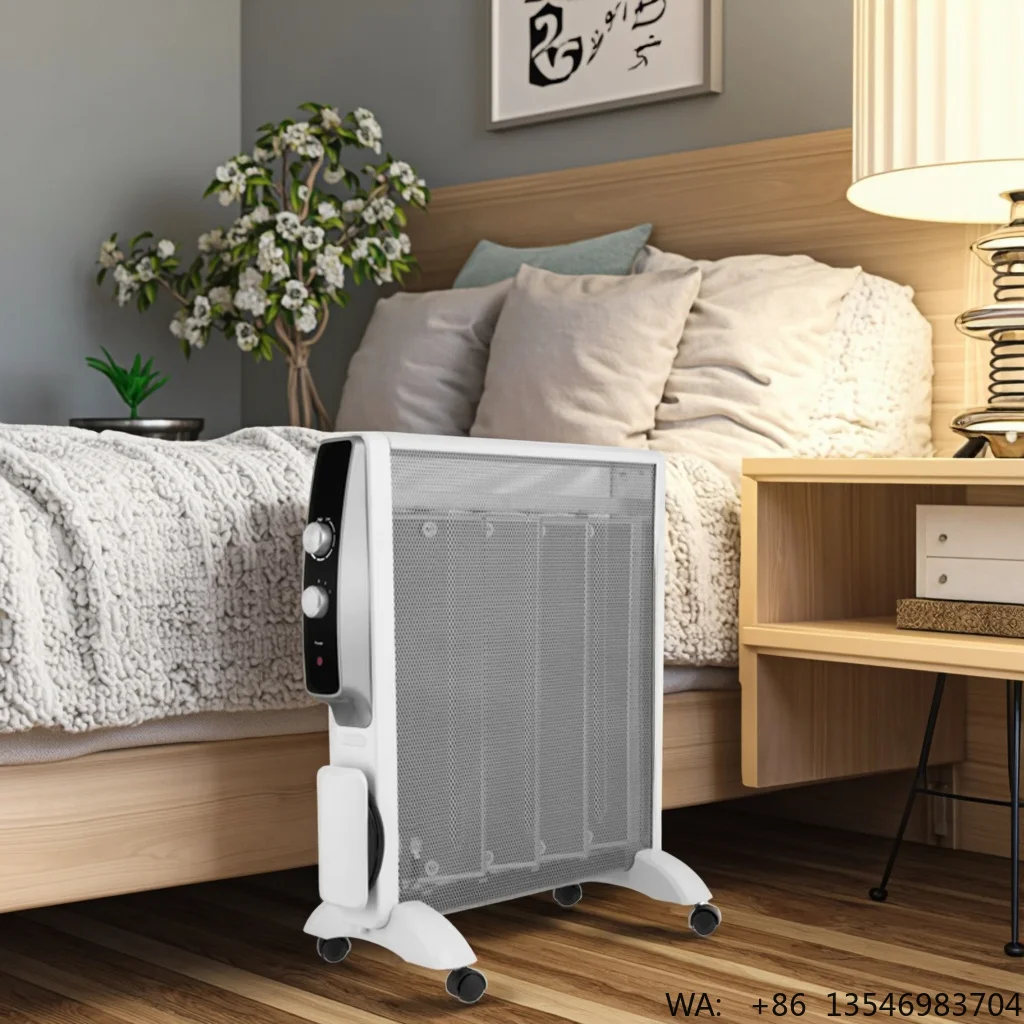 Portable Electric Mica Radiator Convection Heater 1000/2000W Infrared Heater for Home Use-for Bedroom and Bathroom