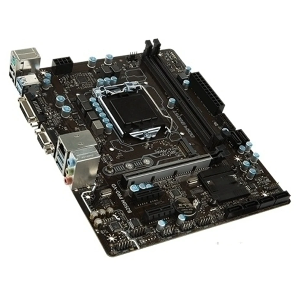 Imagem -02 - Placa-mãe Usada B250m Pro-vd Desktop Mainboard i7 i5 i3 Lga 1151 Ddr4 32gb Pci-e 3.0 B250 Sata Iii Usb 3.0 M.2 Pci-e X16 3.0