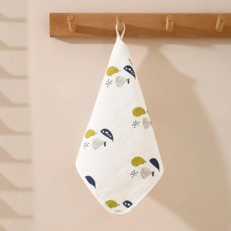 54DF マルチパターンデザインベビータオル 4 層天然綿新生児フェイスタオル