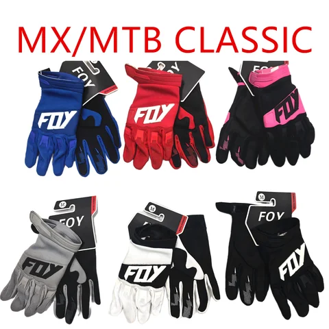 FOY Brand Motorcycle Gloves Off Road Moto Glove Top Motocross Racing Gloves Four Seasons Bike Gloves Bicycle Cycling Gloves