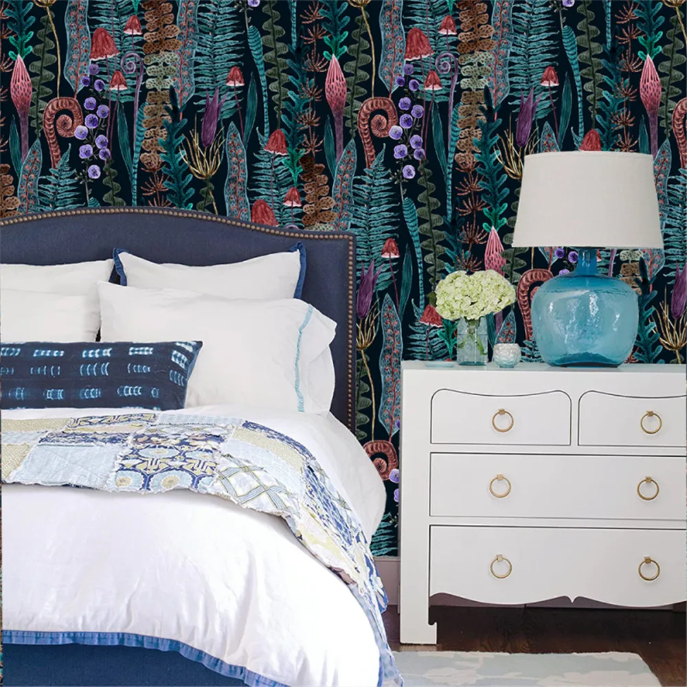 Custom Southeast 3D Mural Wallpaper Modern Vintage Colorful Flowers Landscape Photo 3Ｄ Wallpapers Living Room Bedroom Home Decor