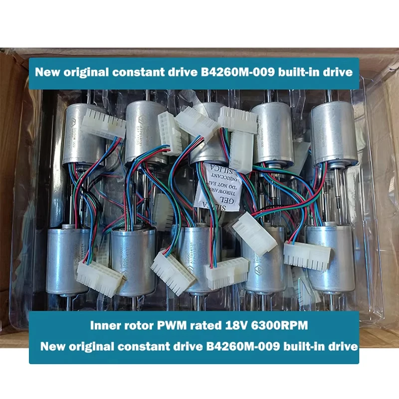 B4260M 775 DC Brushless Motor 18V Double Shaft Biaxial Spindle with Ball Bearing Built-in Drive Board PWM Speed Regulatio