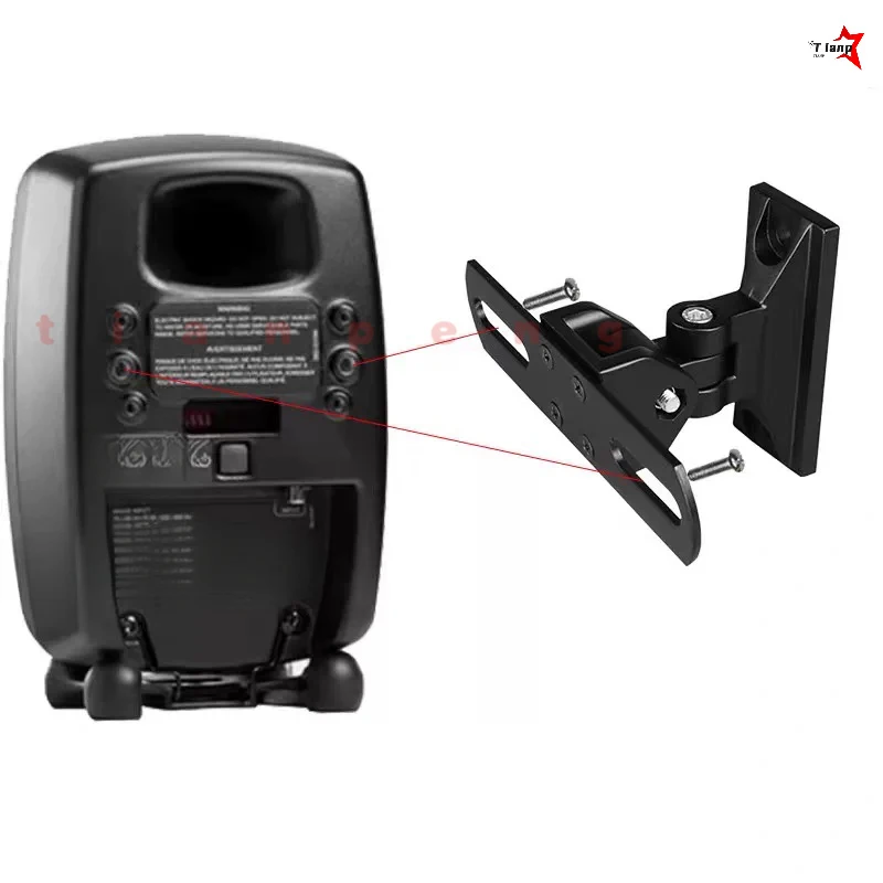 Soporte de Pared para Cine en Casa WYORESY para Genelec 8010 8020 G1 G2 G3 8320, Estable, Antideslizante, Firme y Ajustable