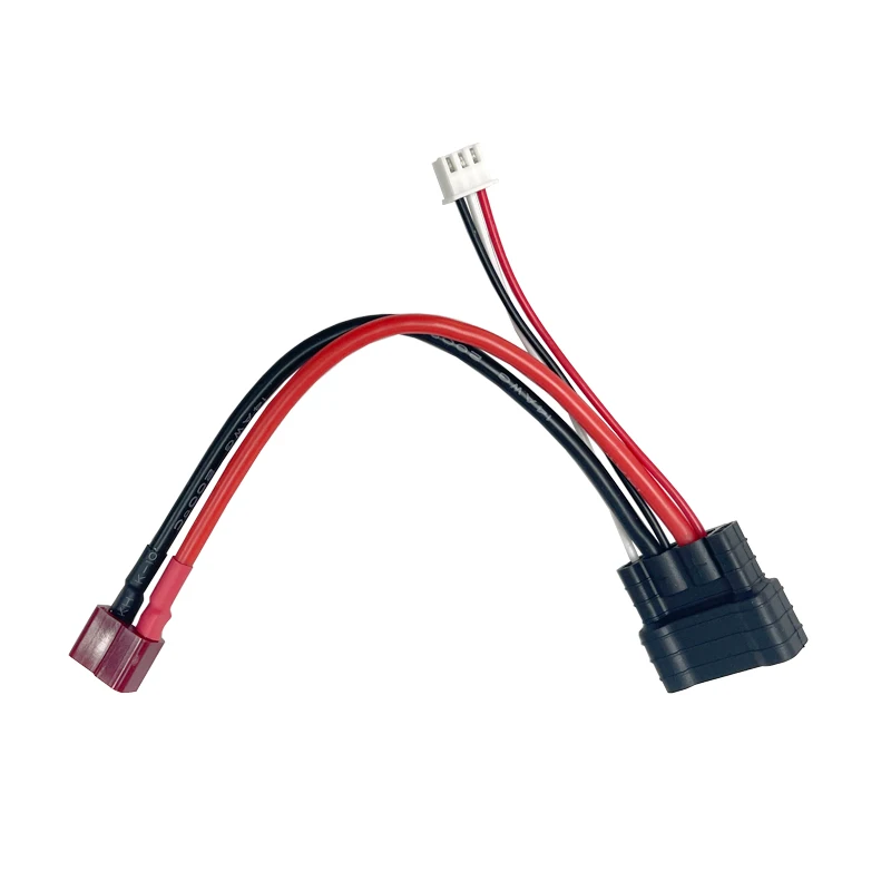 2S/3S/4S Lipo Battery Charge Adapter Deans T Plug Female to TRX Traxxas ID Male Charging Balance Lead Cable Wire 14awg 150mm