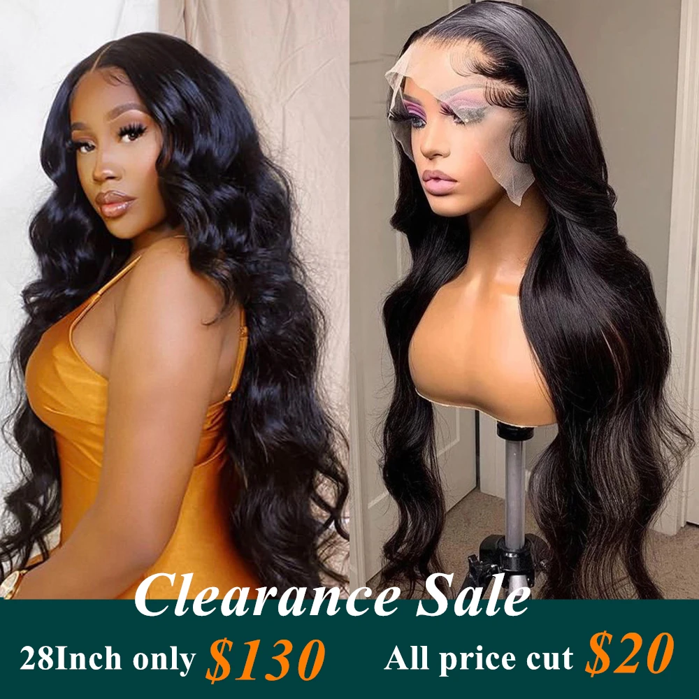 HD Transparent Body Wave Lace Front Human Hair Wigs For Black Women Raw Indian Hair 13x4 13x6 4x4 5x5 Lace Frontal Closure Wig