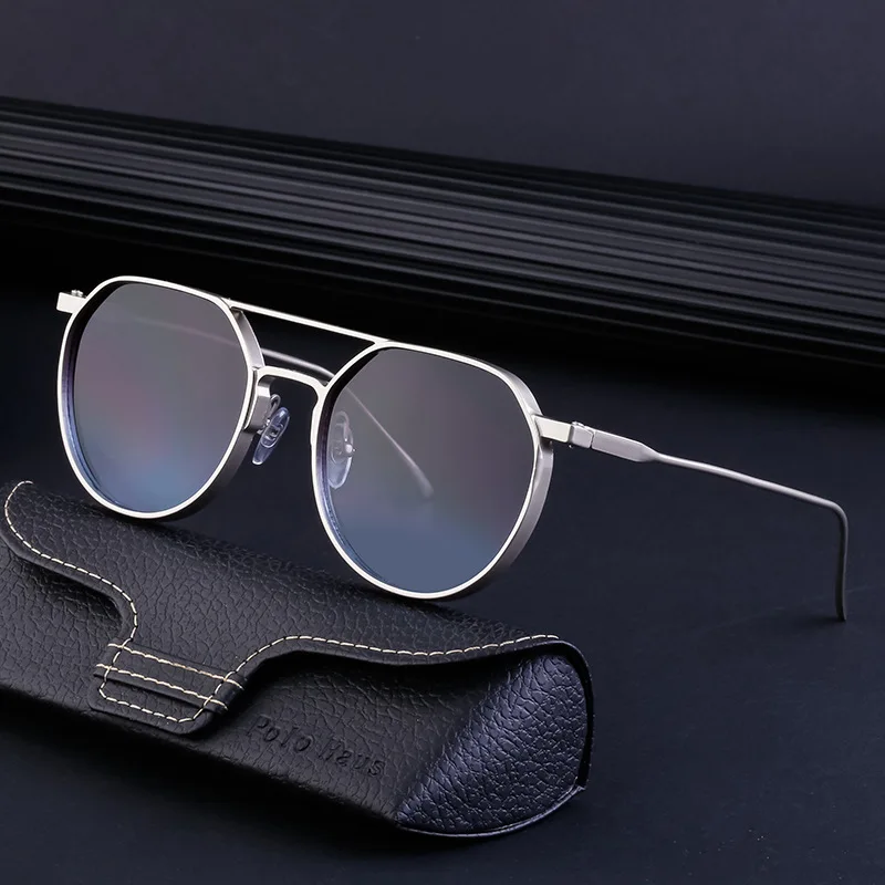 JMISUS Punk Ellipse Uv400 Protect Sunglasses Ultra Light Metal Shade Oval Sun Glasses For Men Women