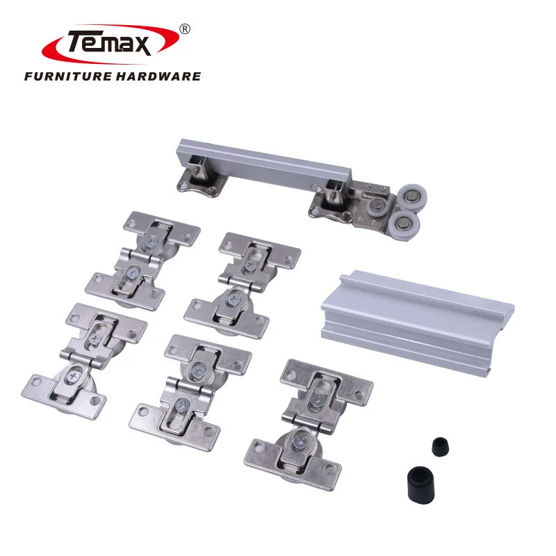 

STLF TM037 Popular Wardrobe Sliding Door Roller System Concealed Folding Sliding Door Roller for Furniture Accessories