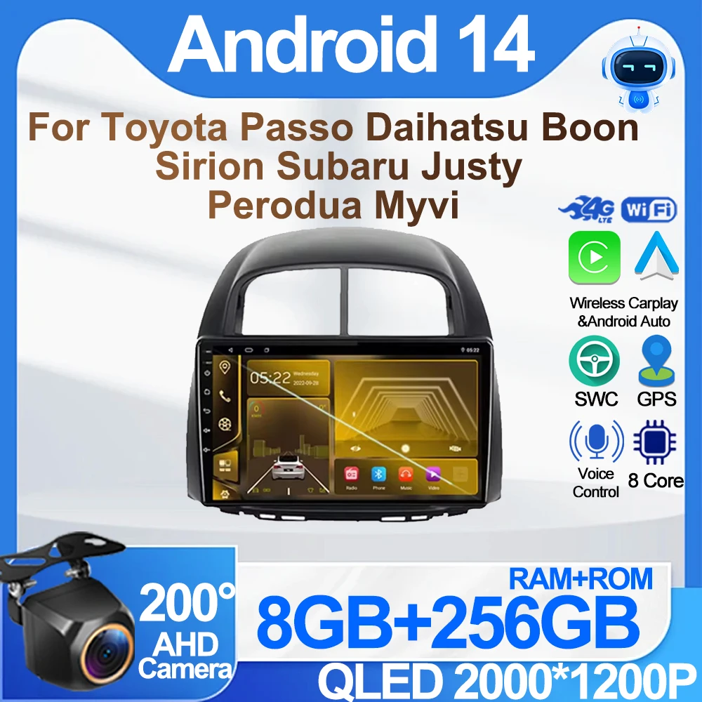

Car Android For Toyota Passo Daihatsu Boon Sirion Subaru Justy Perodua Myvi Rear Camera Car Multimedia Player No 2din DVD Wifi