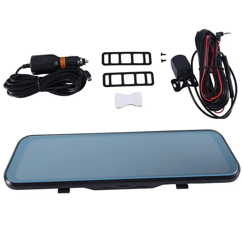 Stable-10 Inch 1080P Car Dvr Mirror Dash Cam Dual Lens Dashcam Full HD Drive Recorder Stream Dash Car Camera Rearview Mirror
