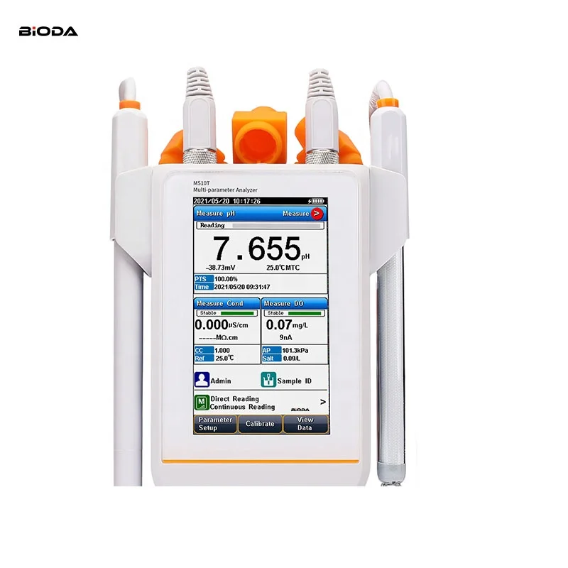 Water Analysis Chemistry Laboratory Portable Water Quality Meter PH/EC/TDS/ORP/Salinity/Temp