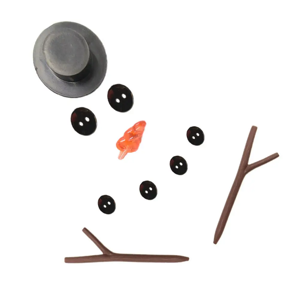 

2Set DIY Snowman Accessories Kit Creative Christmas Decoration Art Craft Supplies for Home Outdoor Holiday Fun Snowman Making